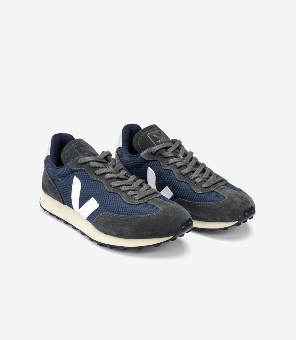 Veja Trainers Mens Navy/White - Rio Branco Alveomesh - LQKA-51309